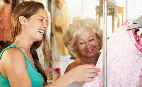 Women Picking Out Cloths