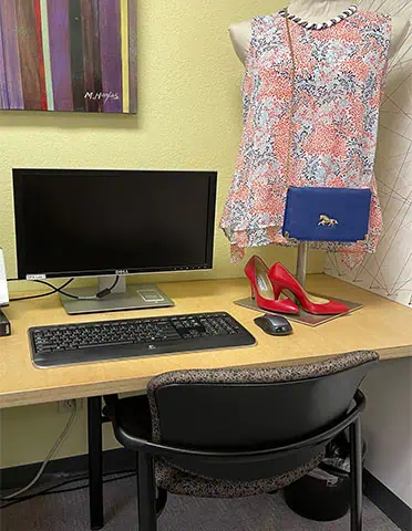 Work Station at Dress For Success.